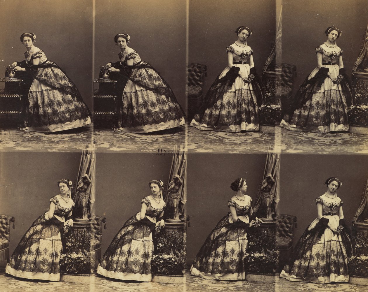 Clara Silvois, 1861. od Andre Adolphe Eugene Disderi