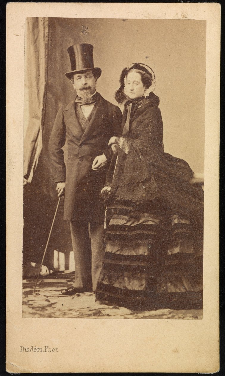 Napoleon III a Eugenie od Andre Adolphe Eugene Disderi