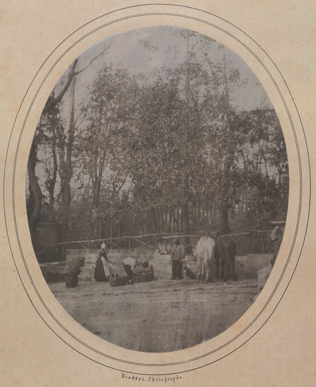 Vesnická scéna (jižní Francie) od Andre Adolphe Eugene Disderi