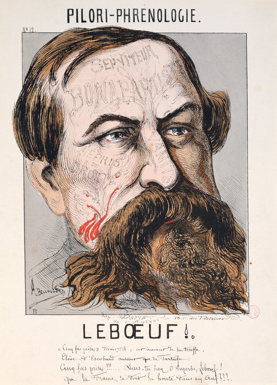Pillory-Phrenology: Leboeuf (rytina) od Andre Belloguet