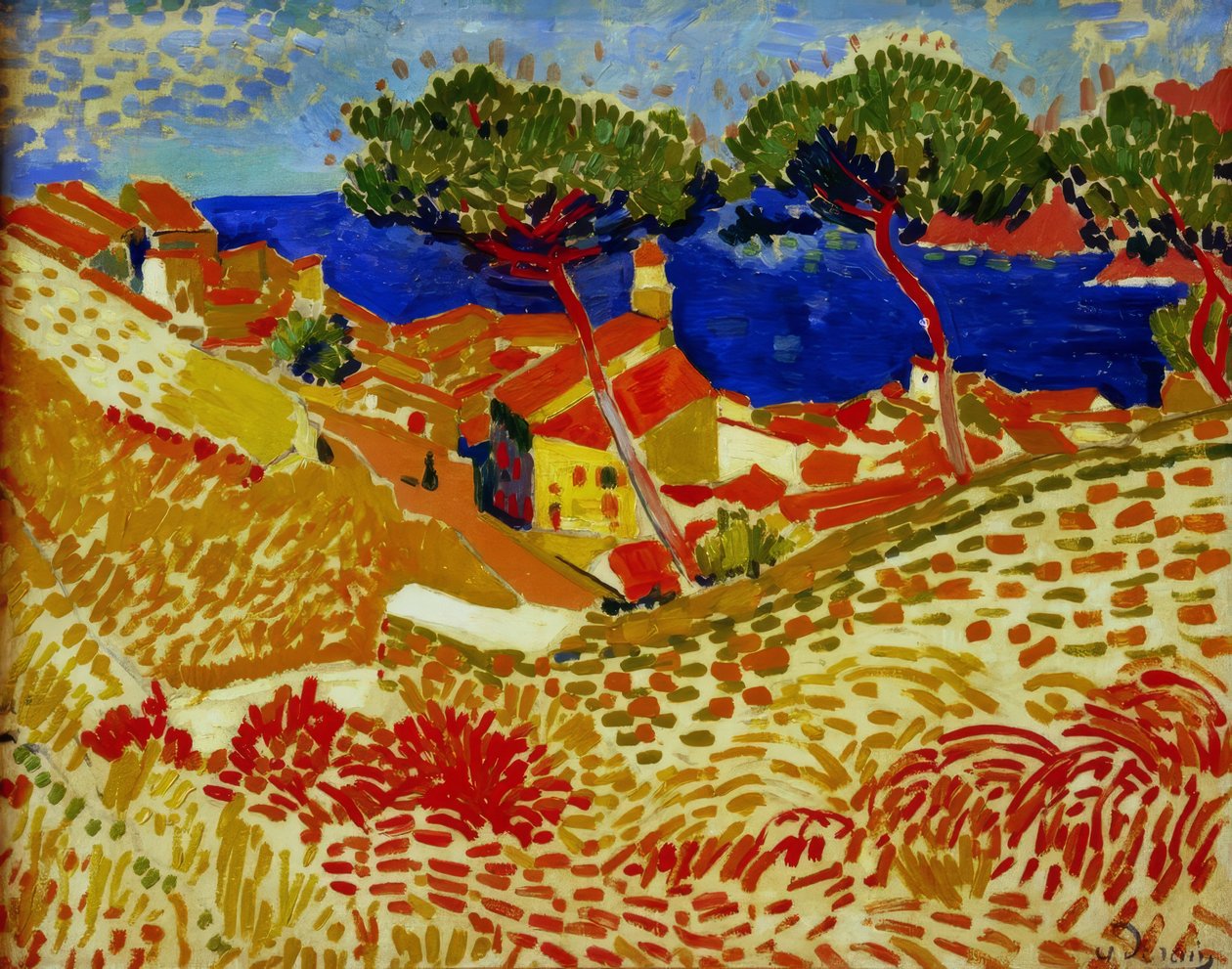 Collioure, vesnice u moře od Andre Derain