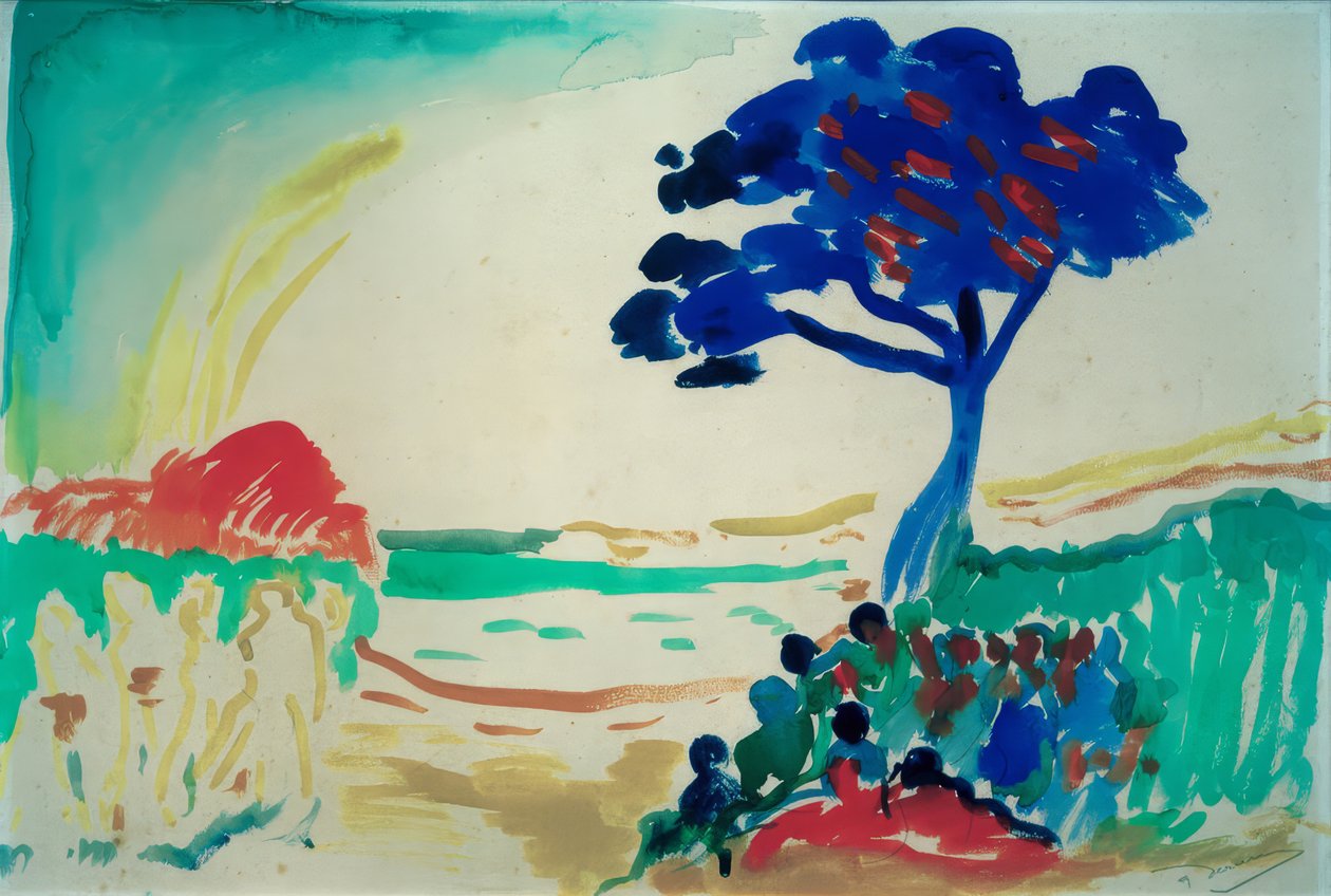 Modrý strom od Andre Derain