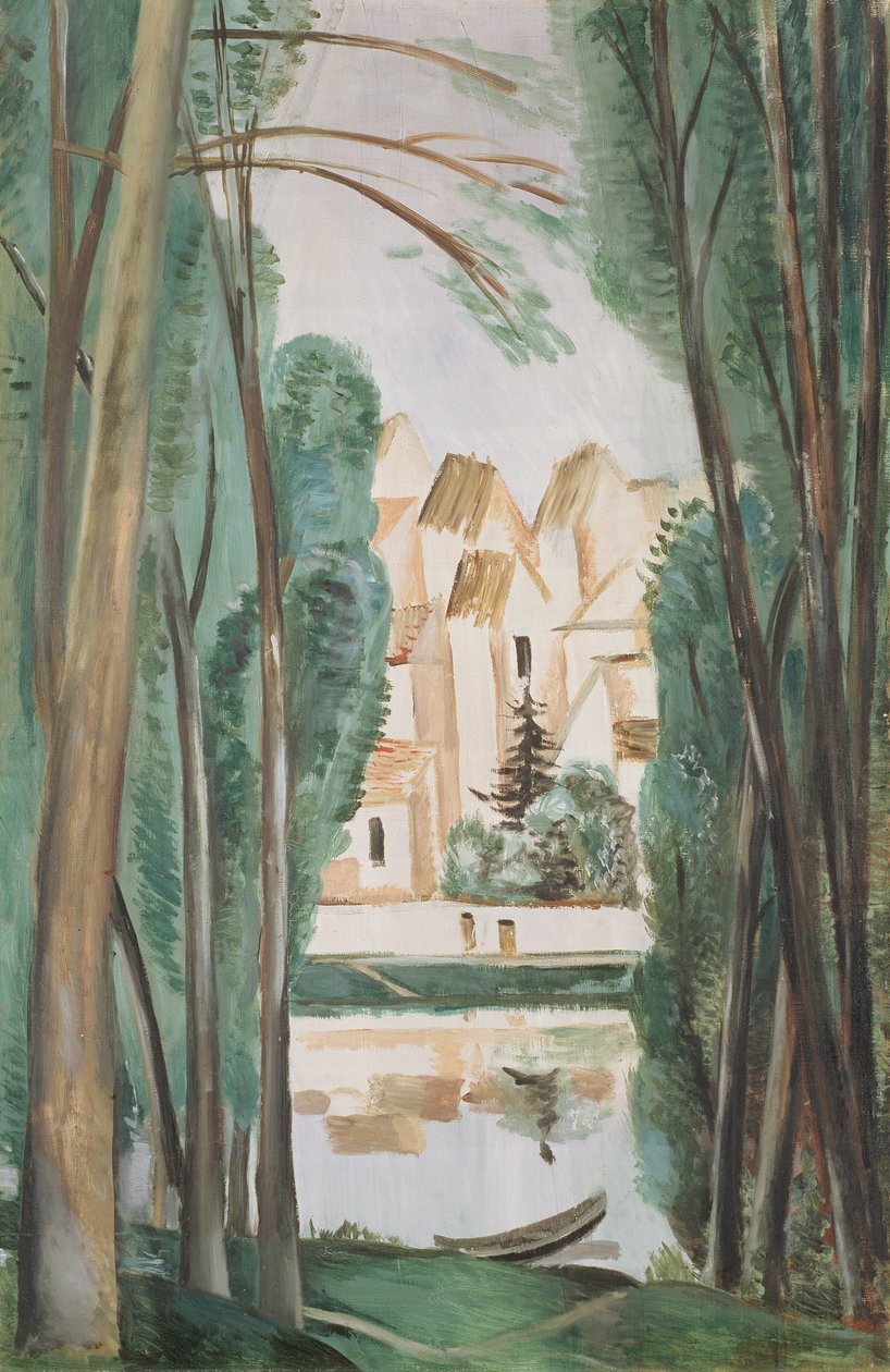Krajina s lodí (Carrieres-Saint-Denis) od Andre Derain