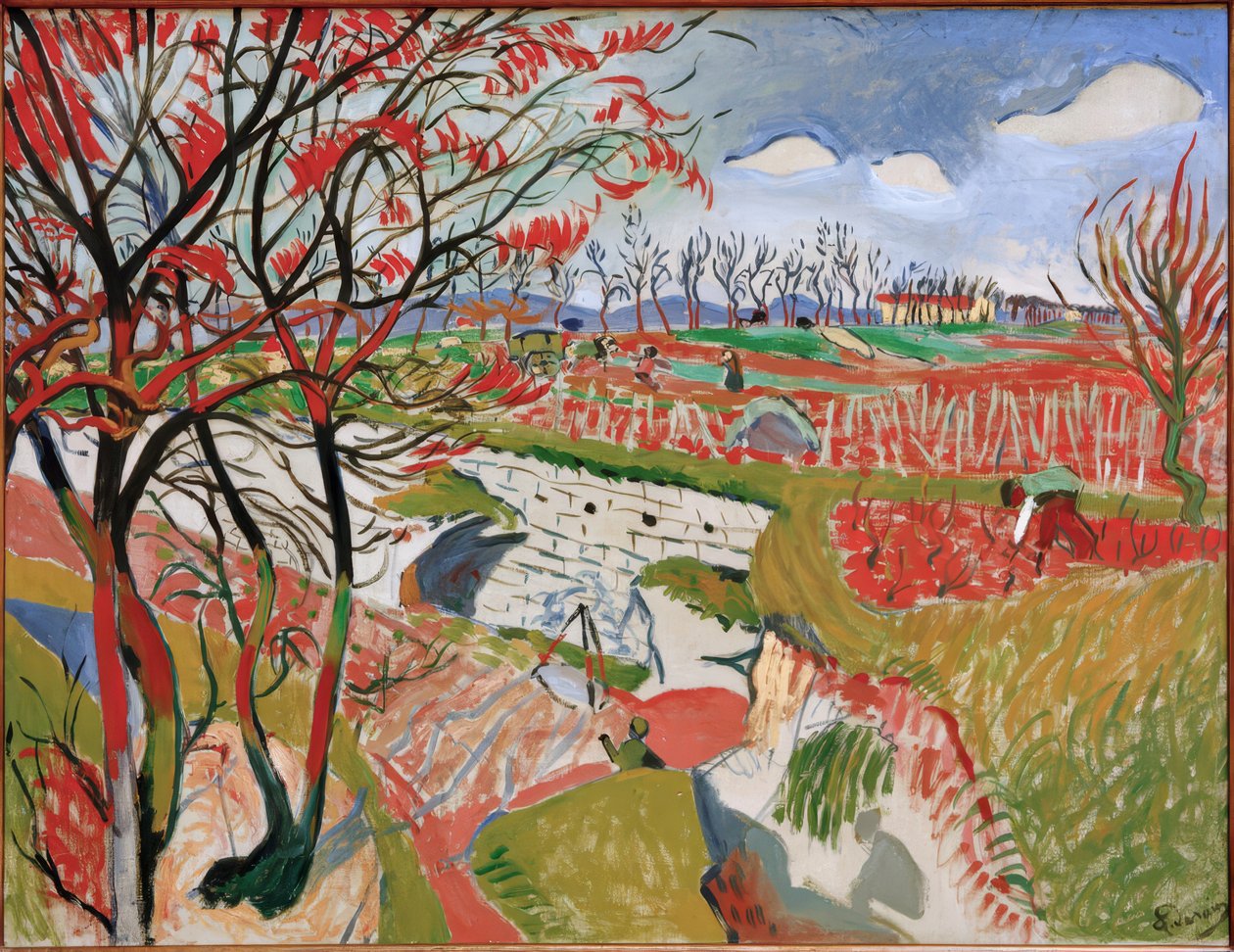 Vinná réva na jaře od Andre Derain
