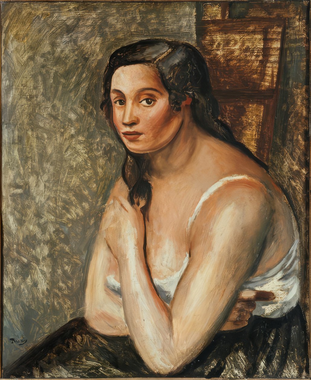 Sedící žena v košili. od Andre Derain