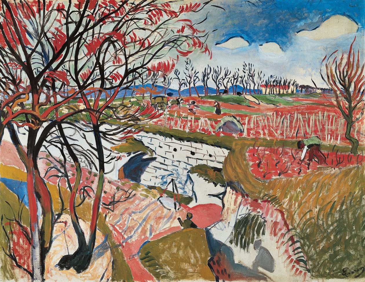 Vinice na jaře od Andre Derain