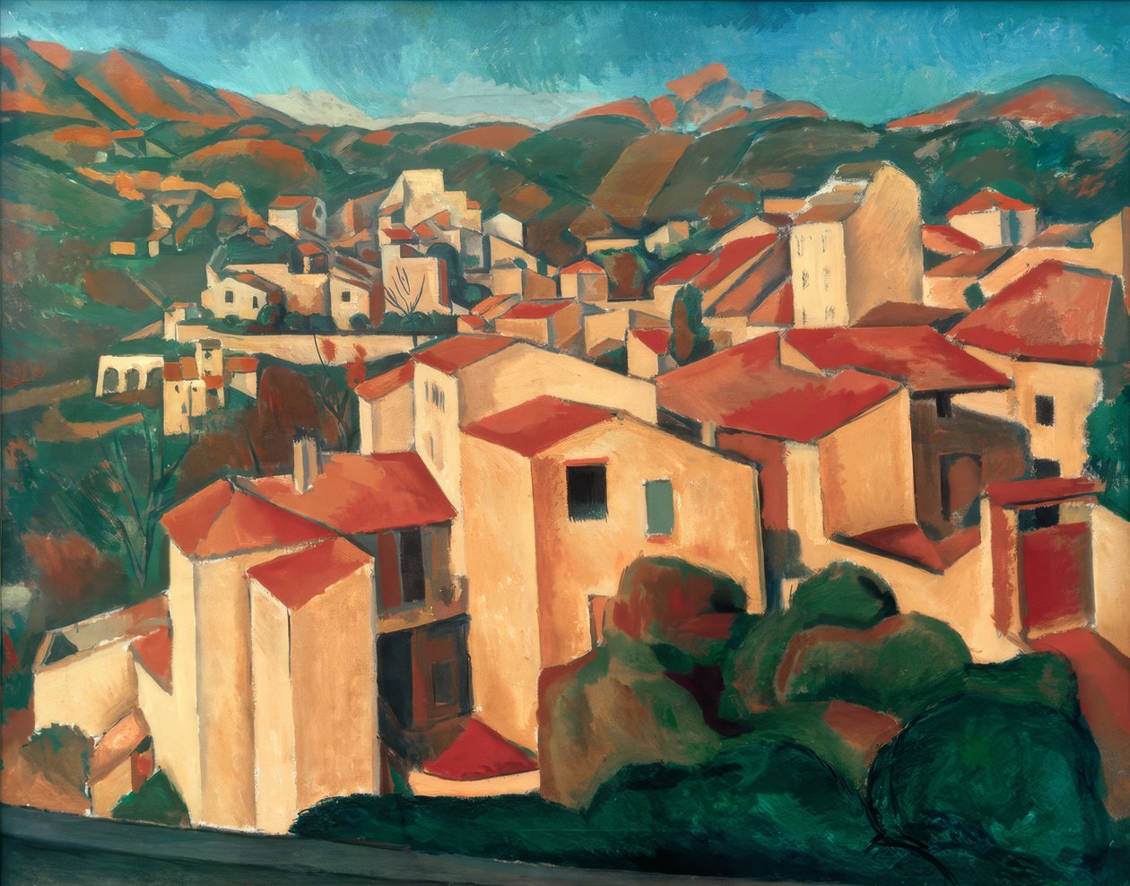 Vue de Cagnes (Pohled na Cagnes) od Andre Derain