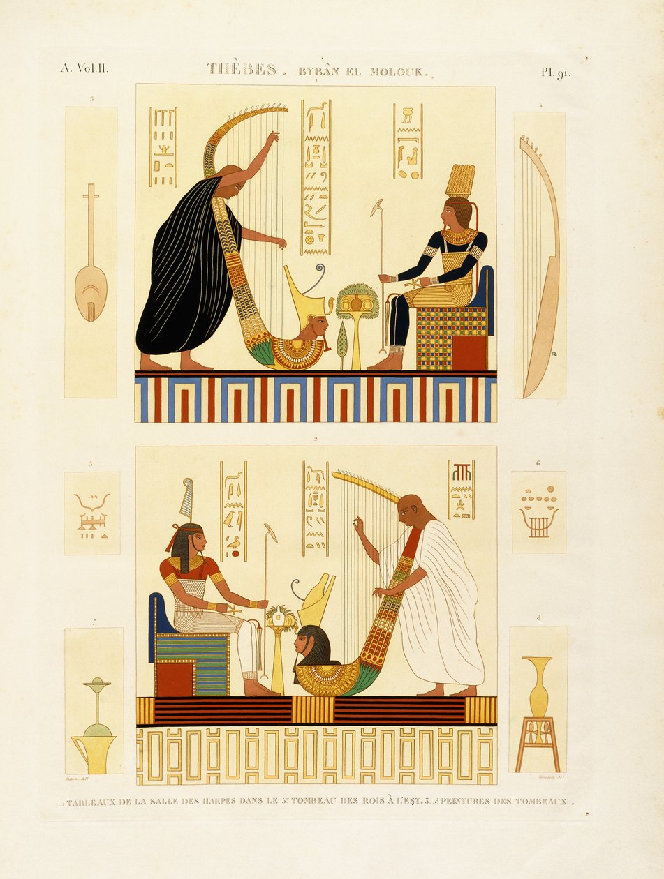 Théby, Byban el Molouk, kolem 1809-1812 od Andre Dutertre