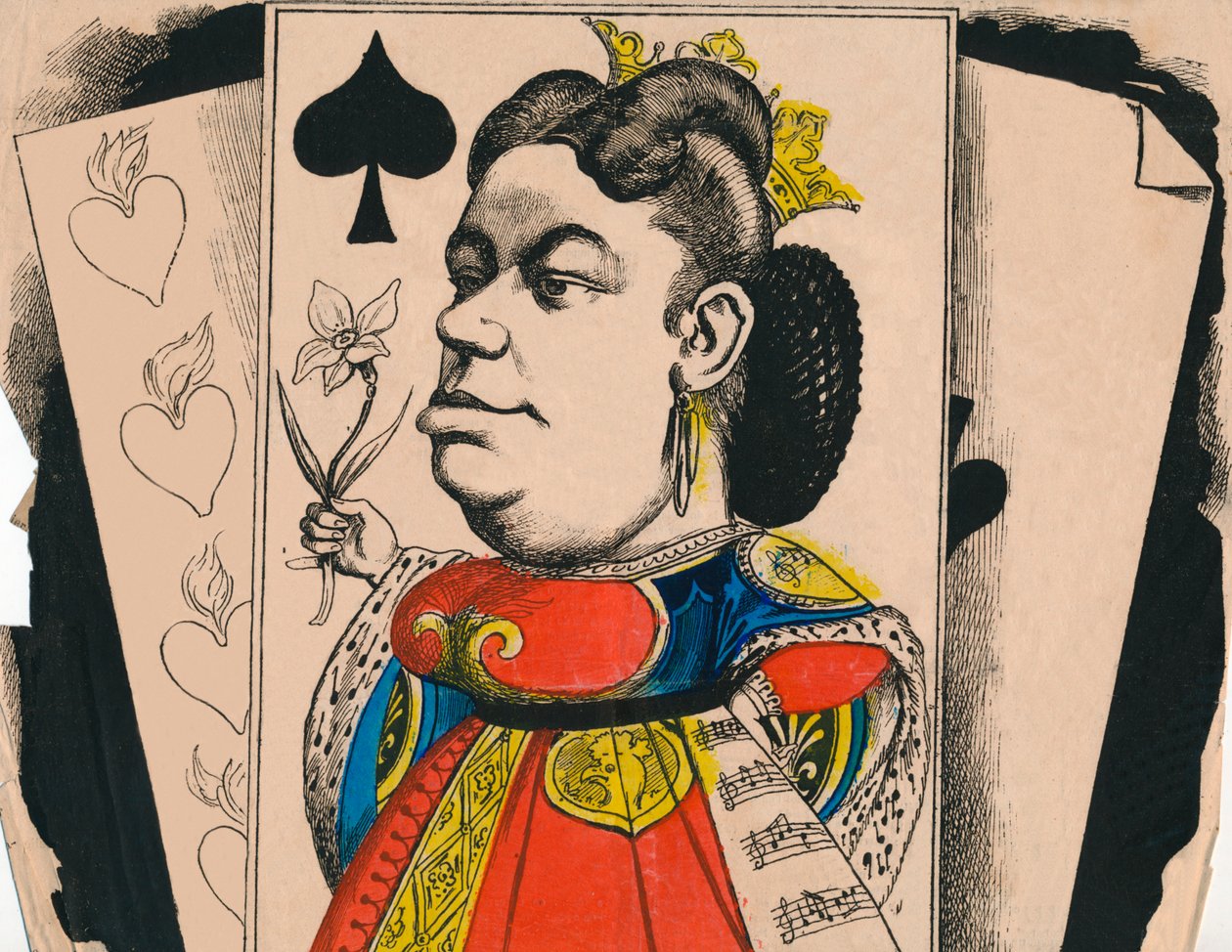 Marie Sass z divadla Opera, 1867. od Andre Gill