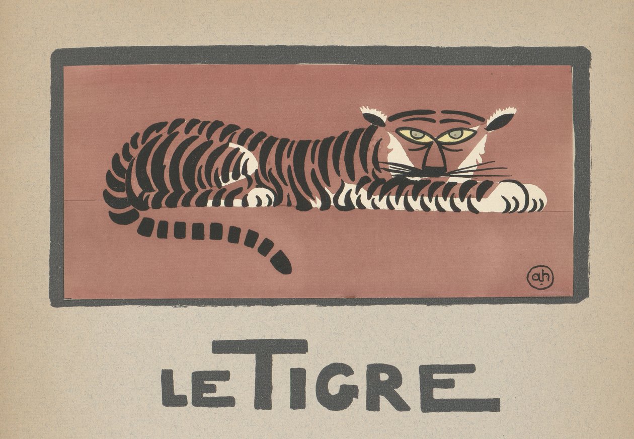 Dětská ilustrace tygra Le Tigre