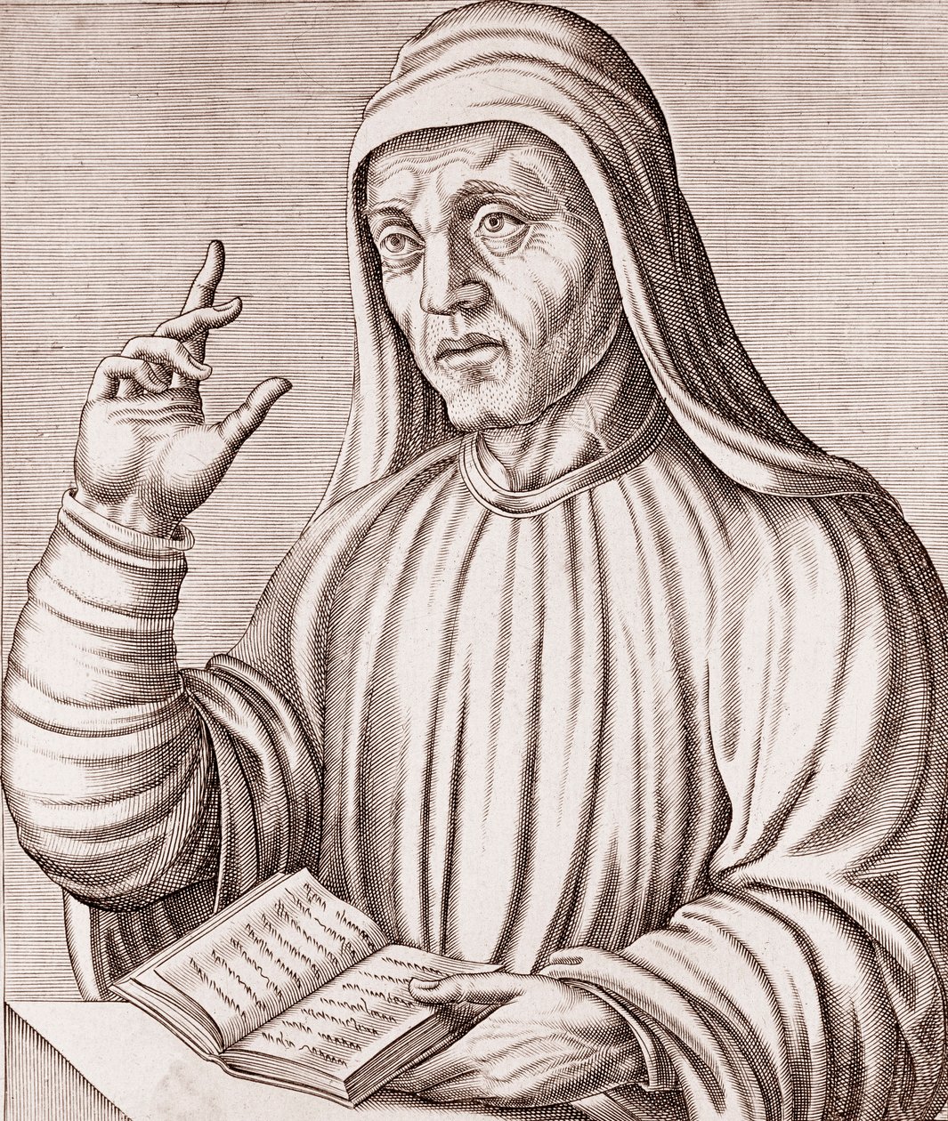 Portrét Alcuina (rytina) od Andre Thevet