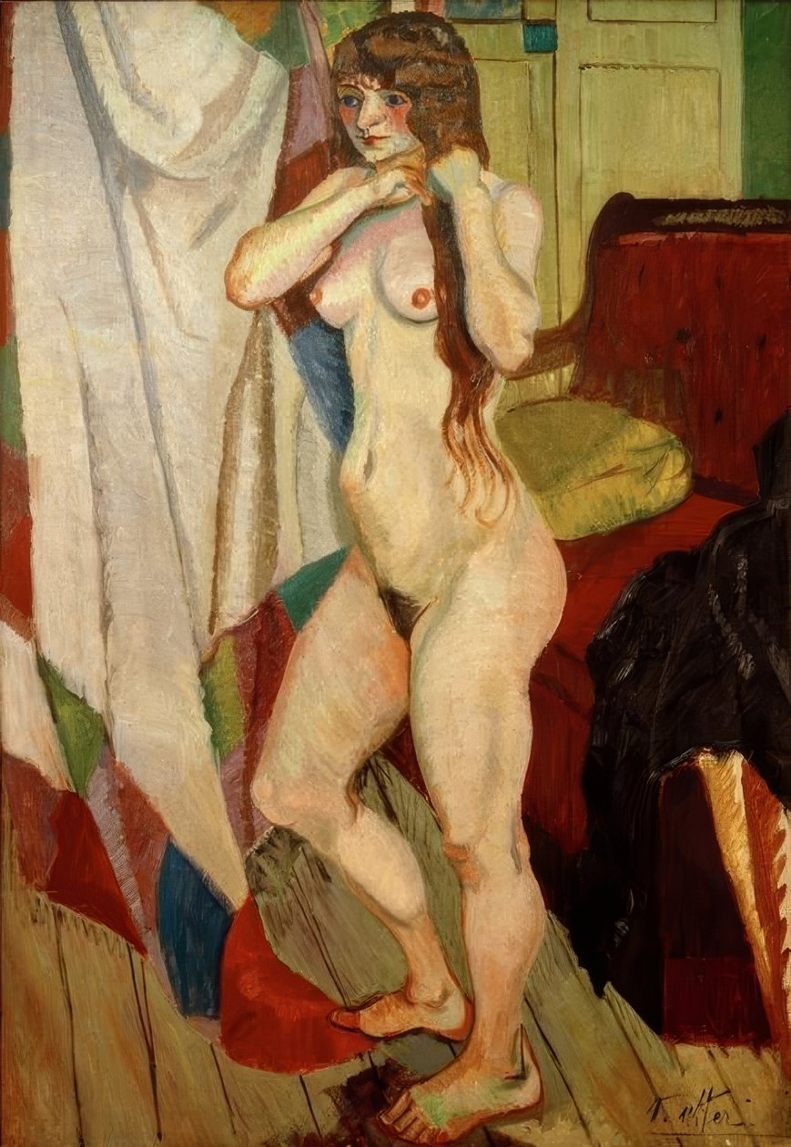 Suzanne Valadon si dělá vlasy od Andre Utter