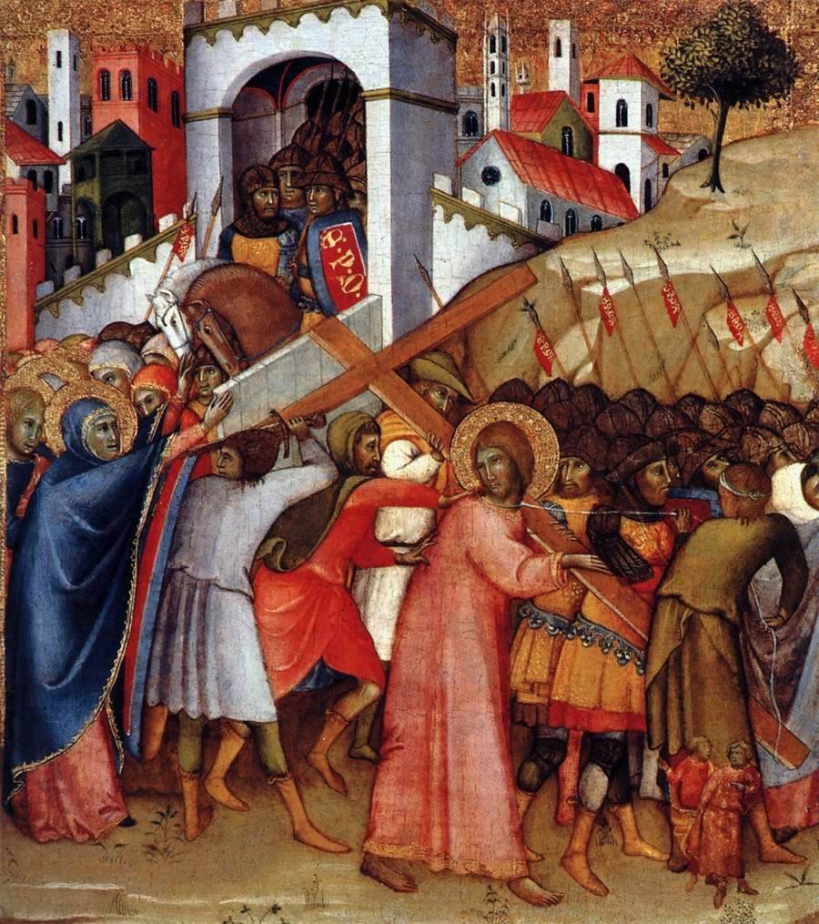 Cesta na Kalvárii od Andrea di Bartolo