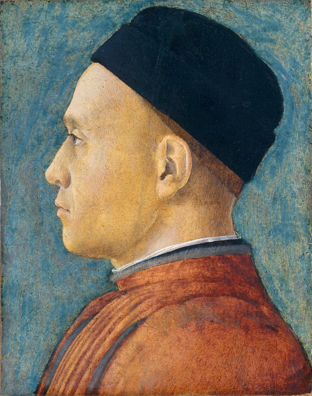 Portrét muže, c. 1470 (teplota na panelu) od Andrea Mantegna