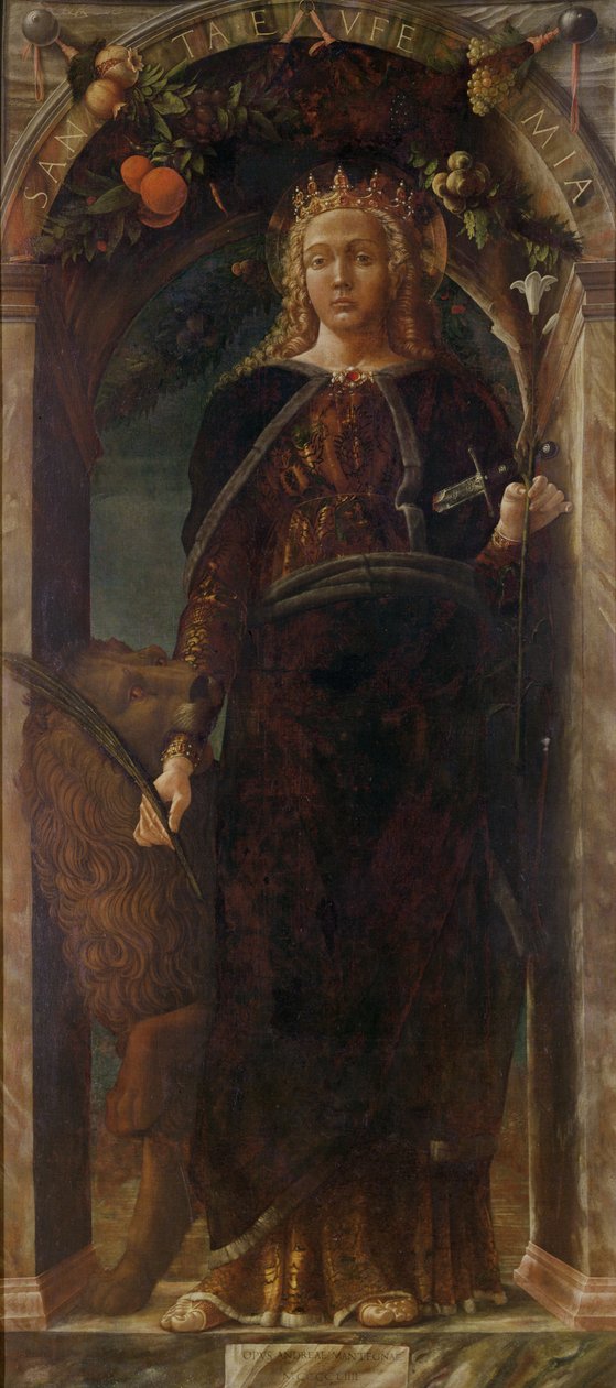 Svatá Eufemie, 1454 od Andrea Mantegna