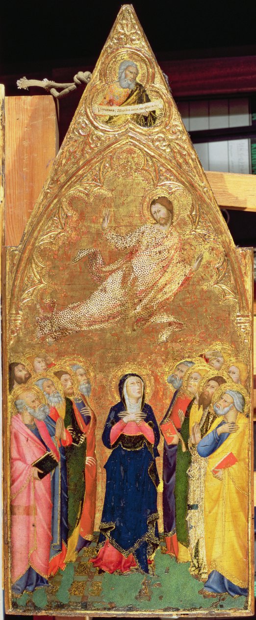 Nanebevstoupení Krista, 1355-60 (tempera na panelu) od Andrea Vanni