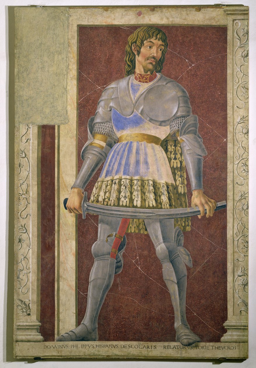 Pippo Spano (1369-1426) ze série slavných mužů a žen Villa Carducci, kolem roku 1450 od Andrea del Castagno