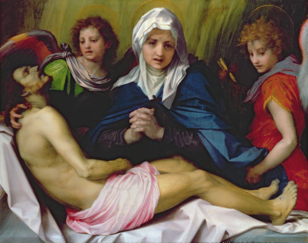 Lament of Christ, c.1519-20 (panel) od Andrea del Sarto