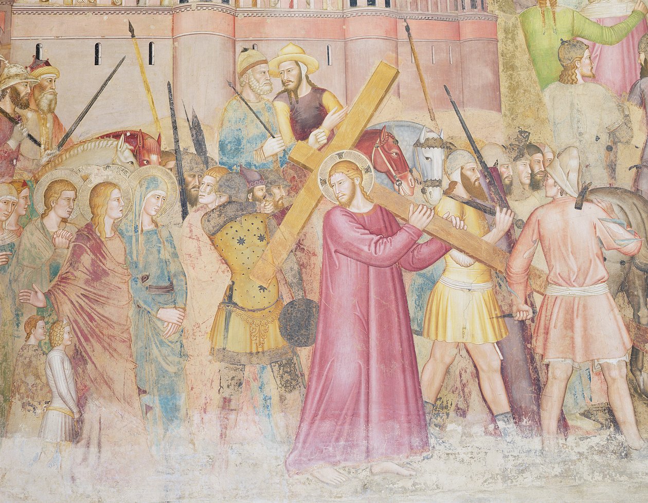 Cesta na Kalvárii, Capellone degli Spagnoli, 1365-67 od Andrea di Bonaiuto
