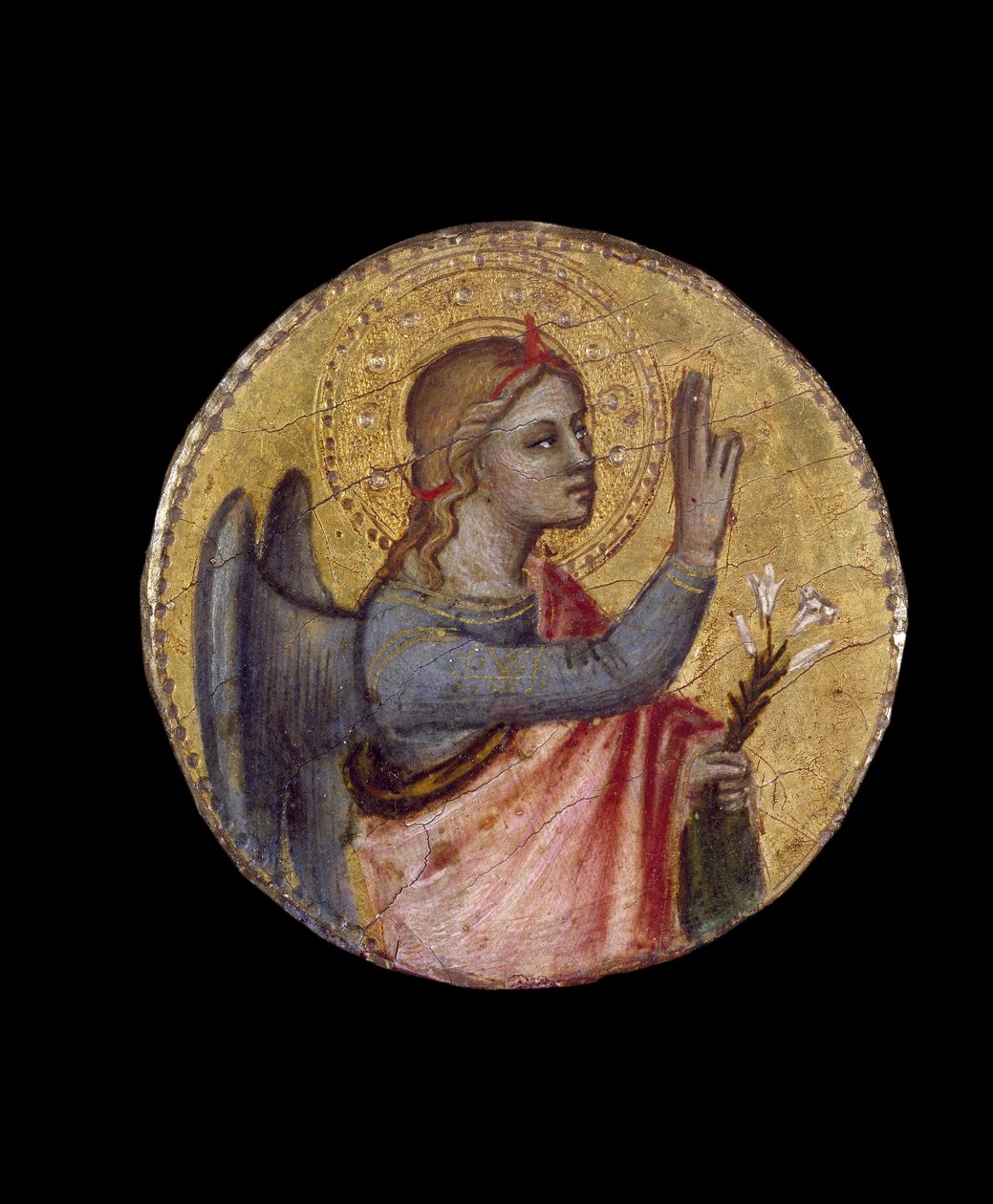 Andělský zvěstovatel, 14. století (tempera na panelu) od Andrea di Cione Orcagna