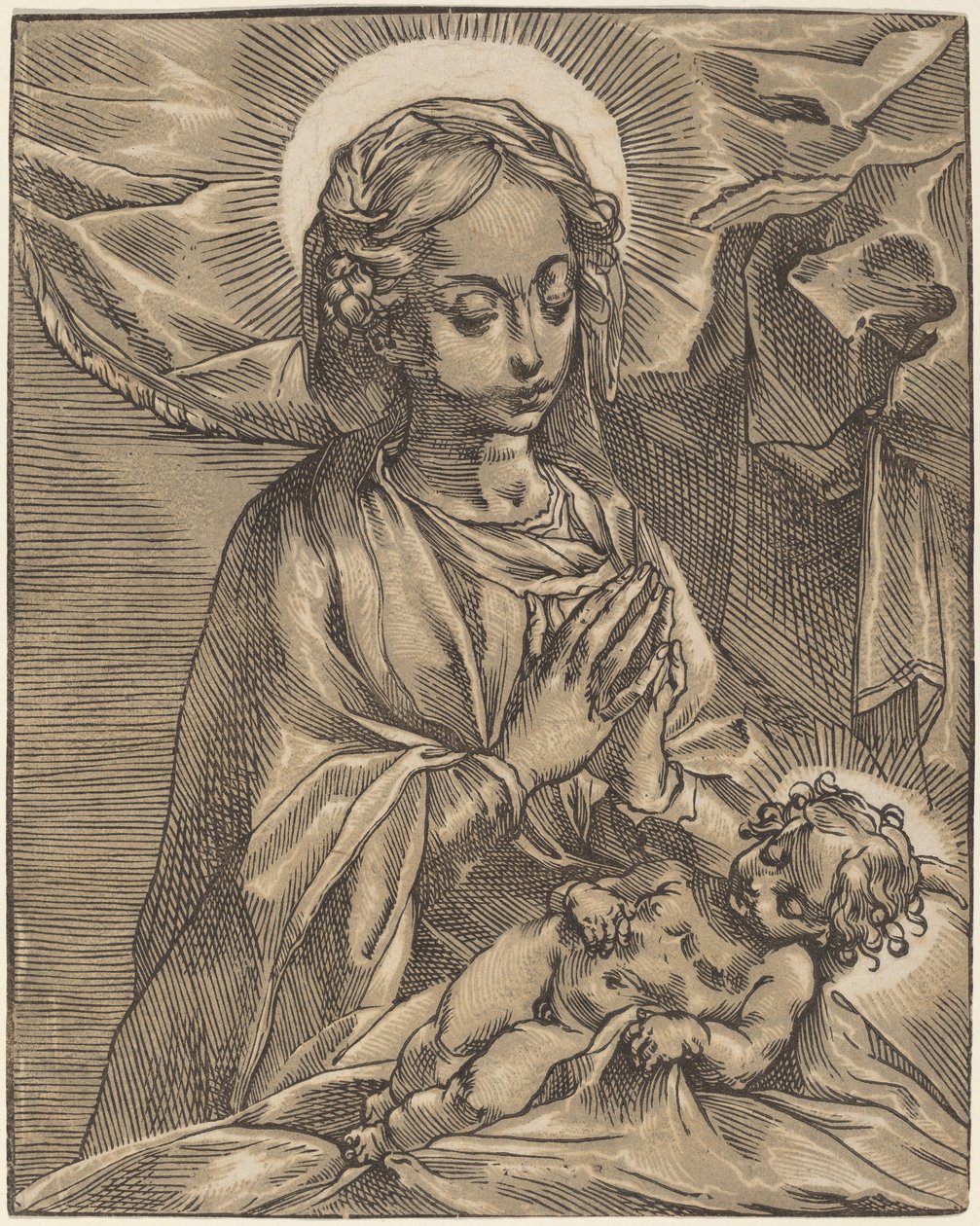 Madonna a dítě, 159193. od Andrea Andreani