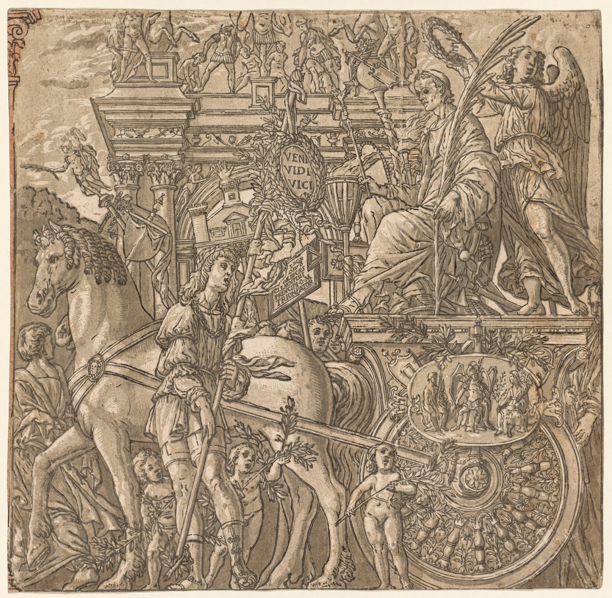 Triumf Julia Caesara: Caesar Triumphant od Andrea Andreani