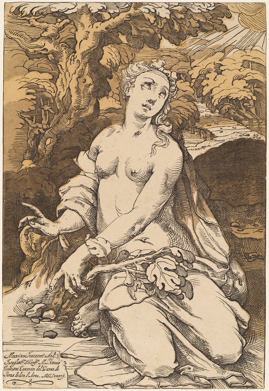 Předvečer od Andrea Andreani after Domenico Beccafumi