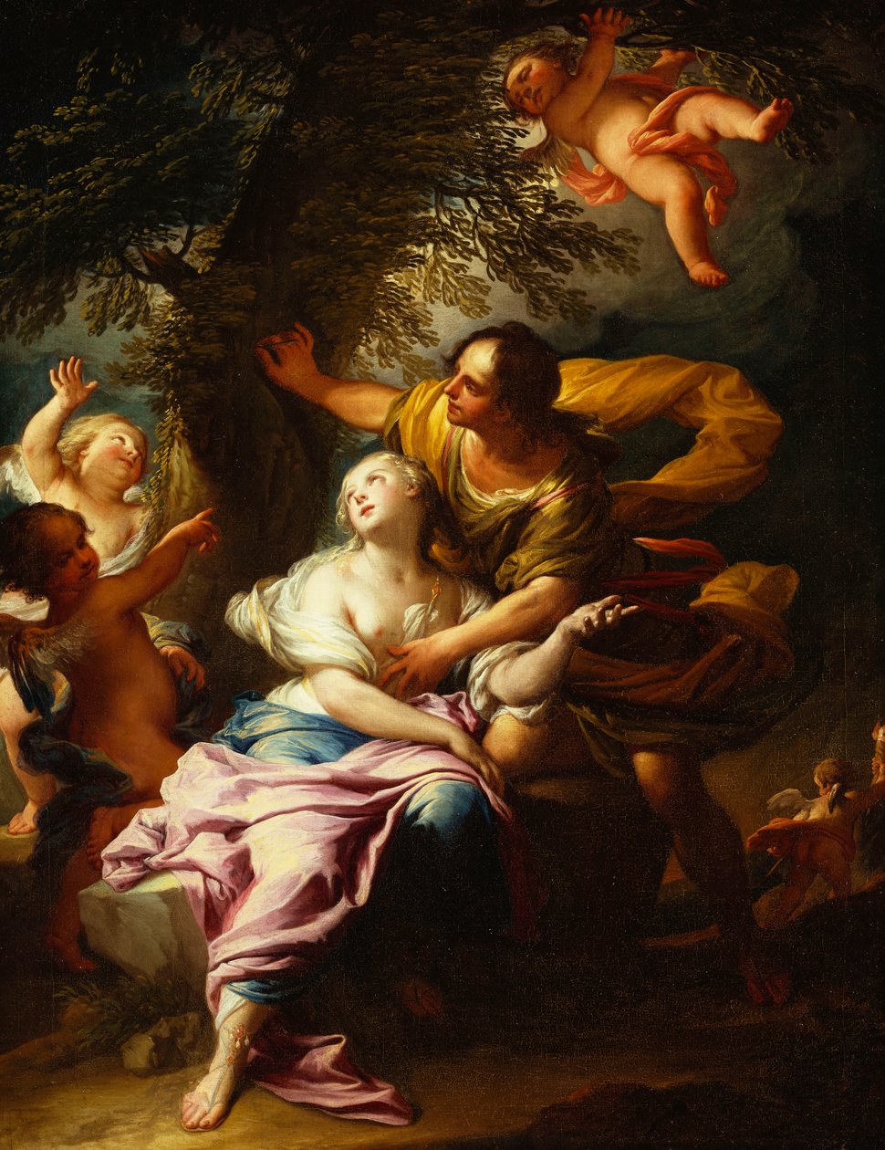 Angelica a Medoro od Andrea Casali