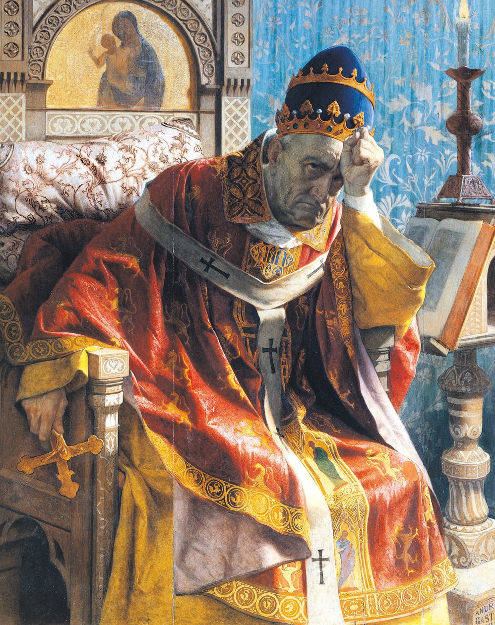 Bonifác VIII (Anagni, asi 1230-Řím od Andrea Gastaldi