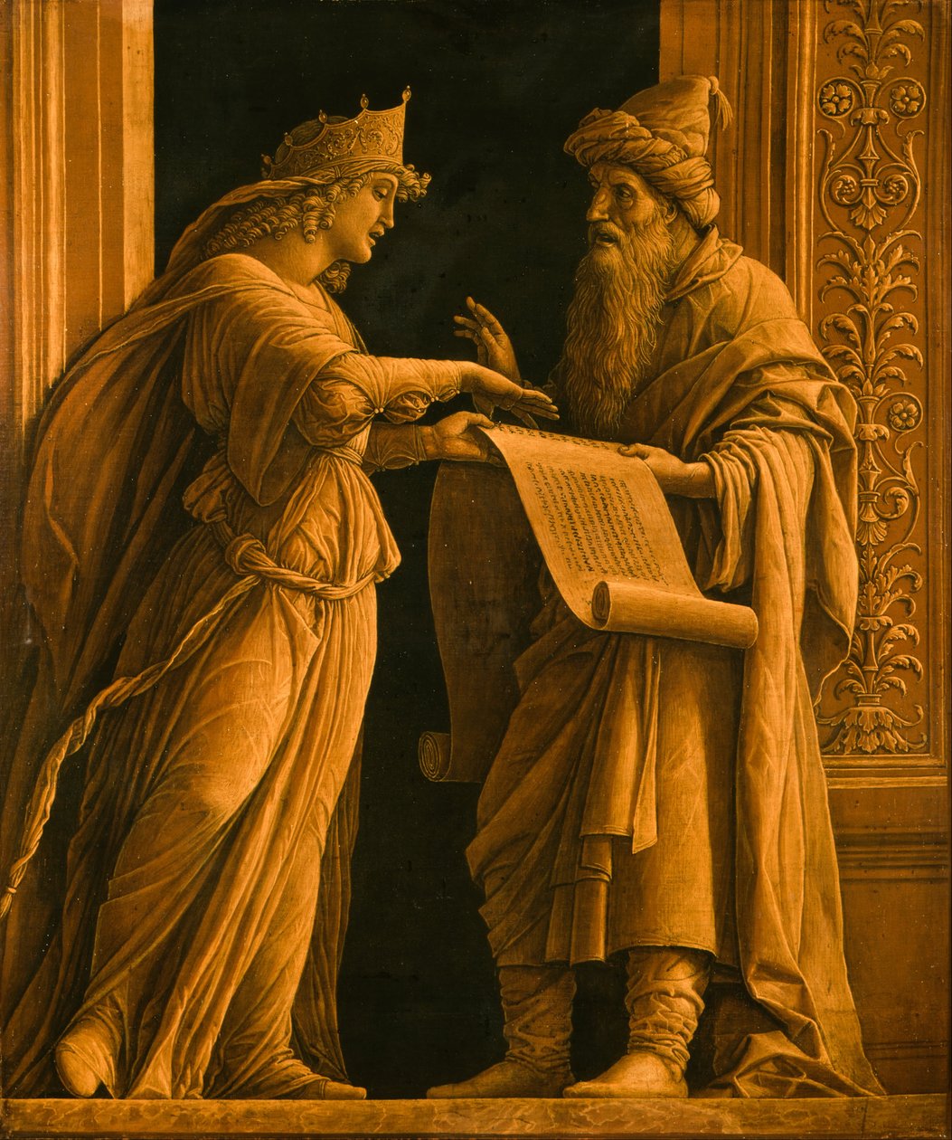 Sibyla a prorok od Andrea Mantegna