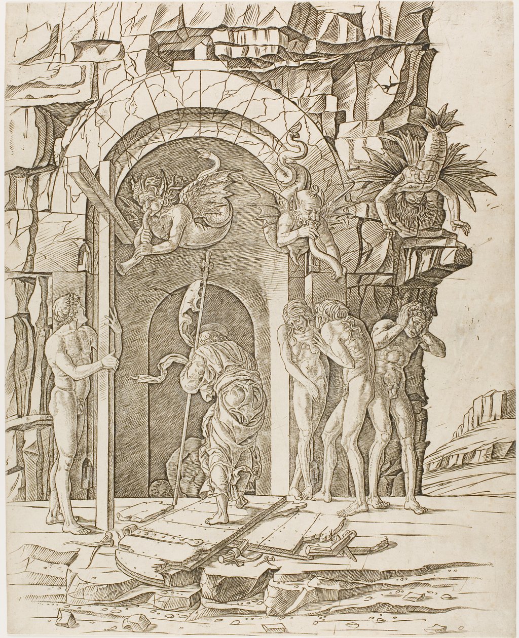 Sestup do Limba od Andrea Mantegna