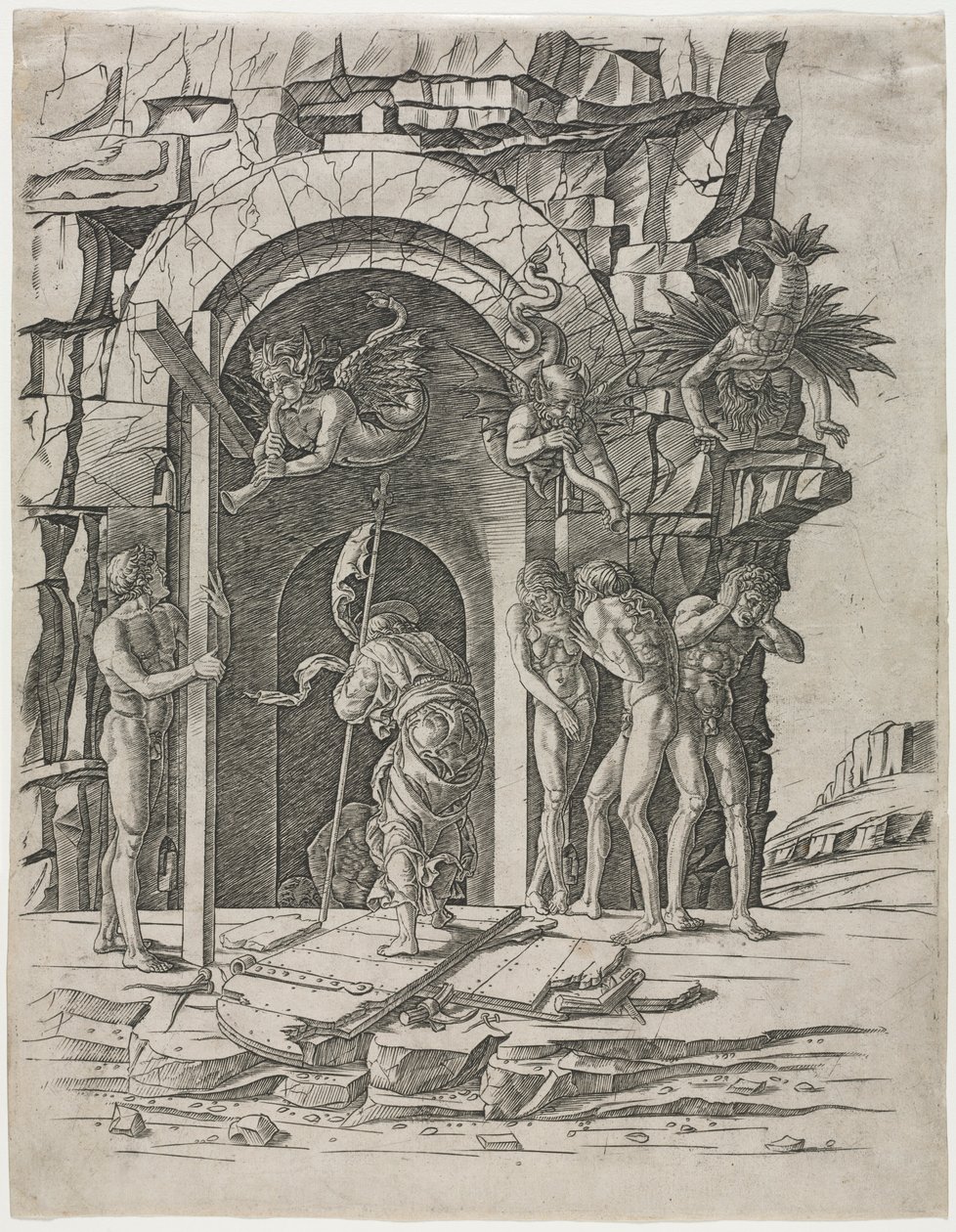 Sestup do Limba, konec 1460. od Andrea Mantegna