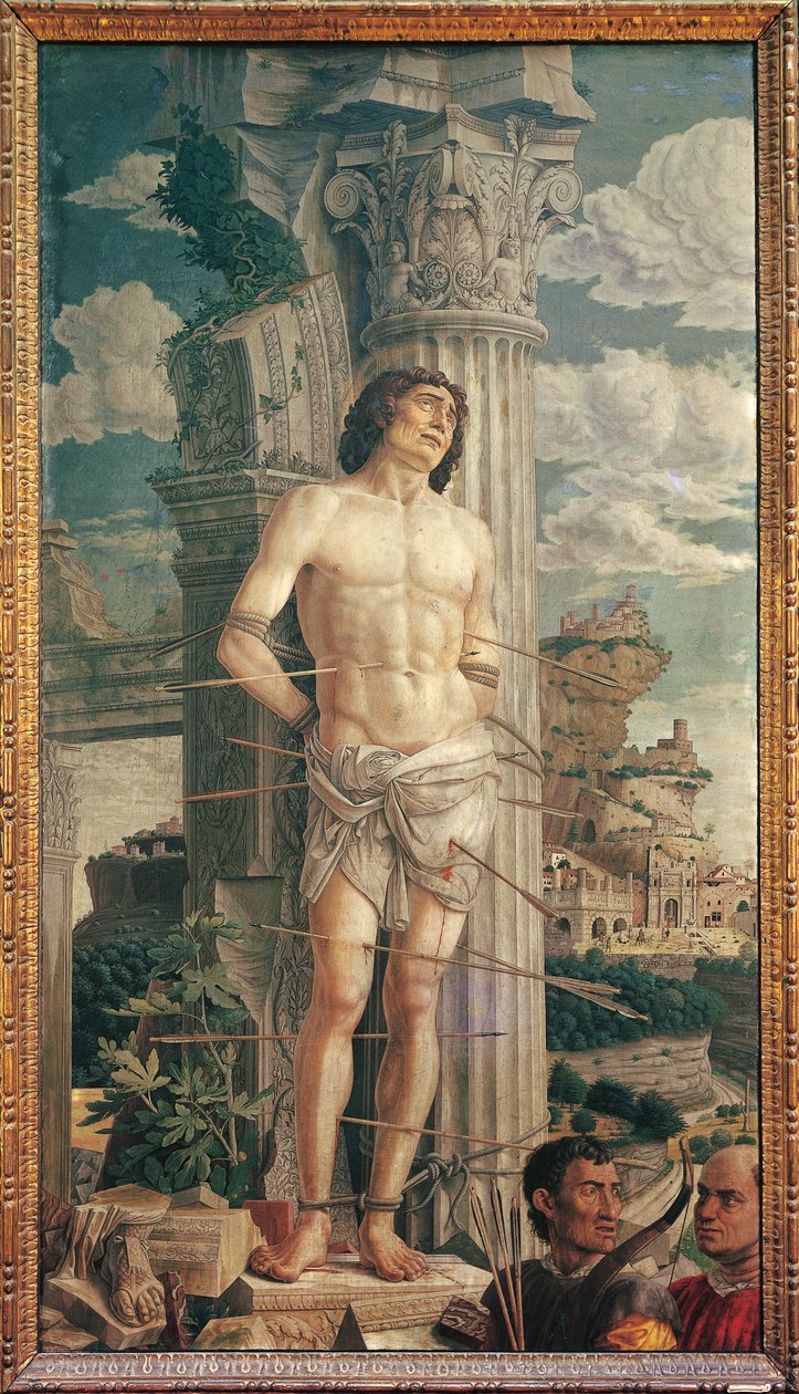 Svatý Šebestián, kolem roku 1480 (tempera na plátně) od Andrea Mantegna