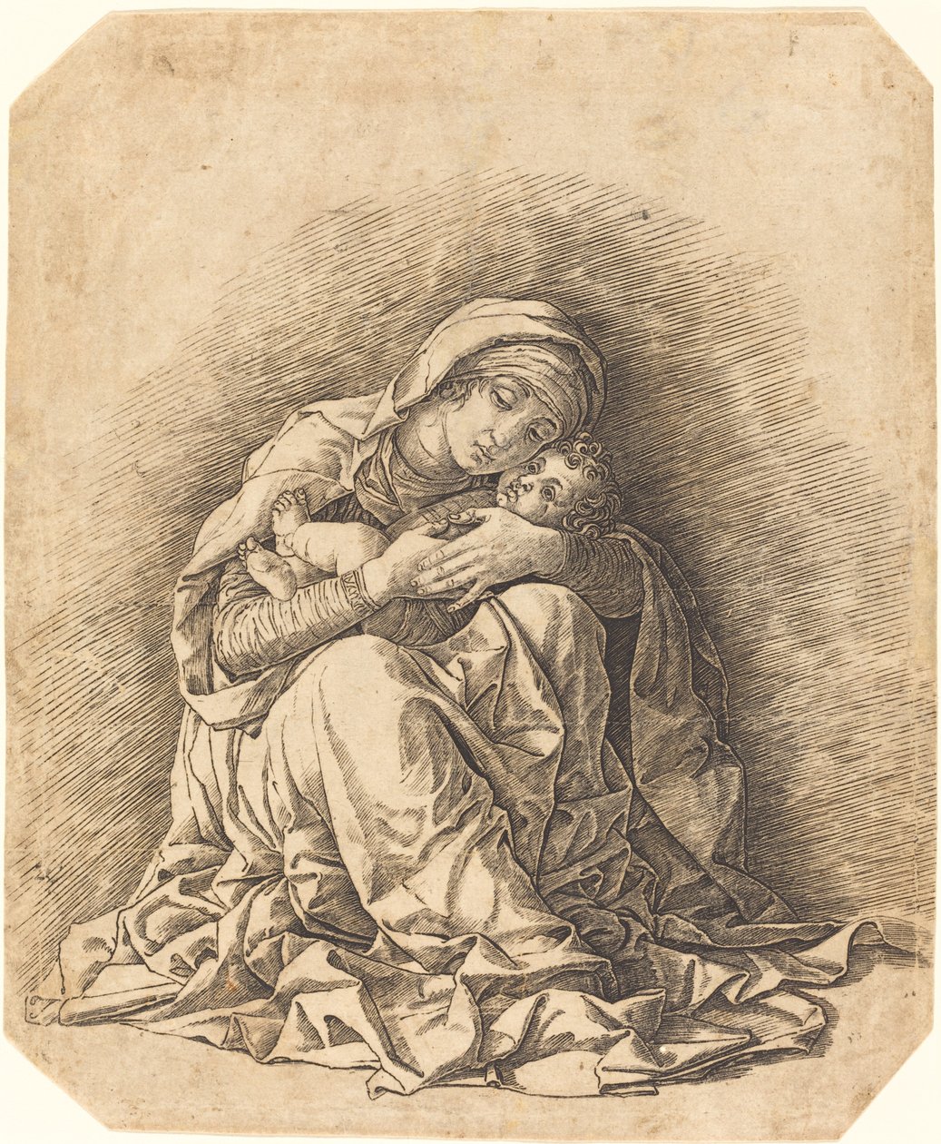 Panna a dítě od Andrea Mantegna