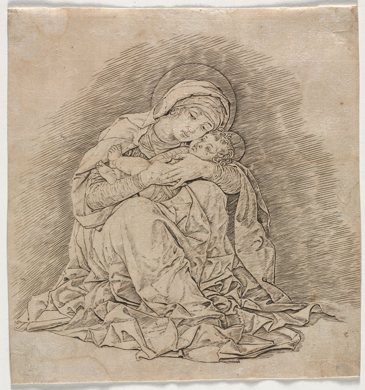 Panna a dítě od Andrea Mantegna
