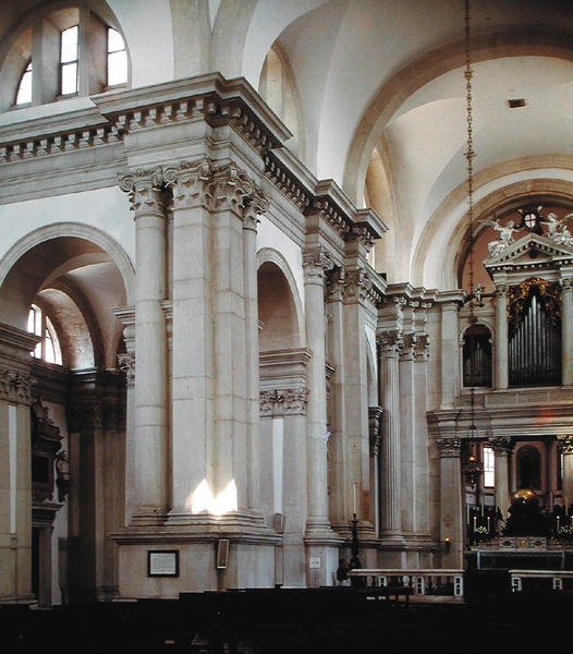 Pohled do interiéru lodi, 1566-80 od Andrea Palladio