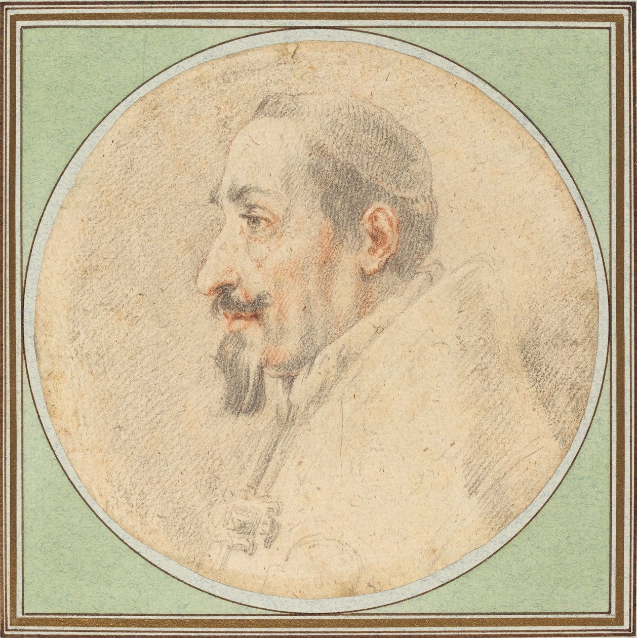 Kresba papeže Alexandra VII. od Andrea Sacchi