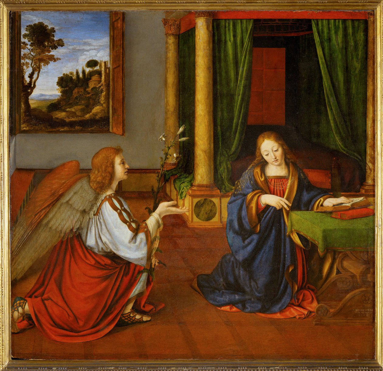 Zvěstování1506 ... od Andrea Solario