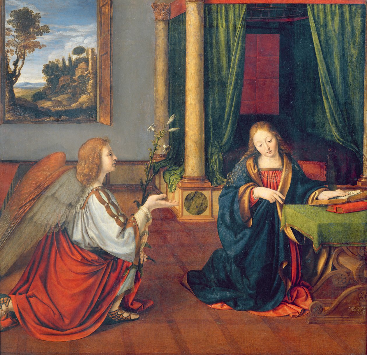 Zvěstování, 1506 od Andrea Solario