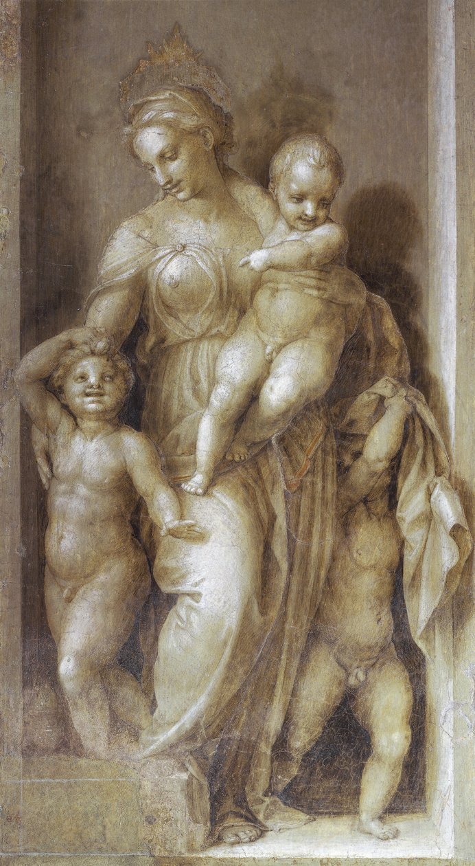 Charita - Freska od Andrea del Sarto