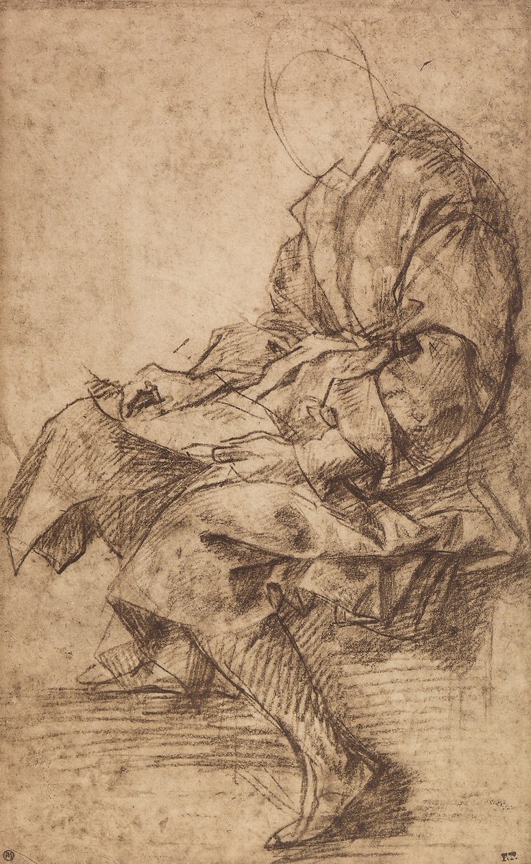 Studie mužské postavy od Andrea del Sarto