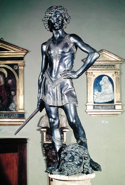 David, c.1470 (bronz) (viz také 93596) od Andrea del Verrocchio
