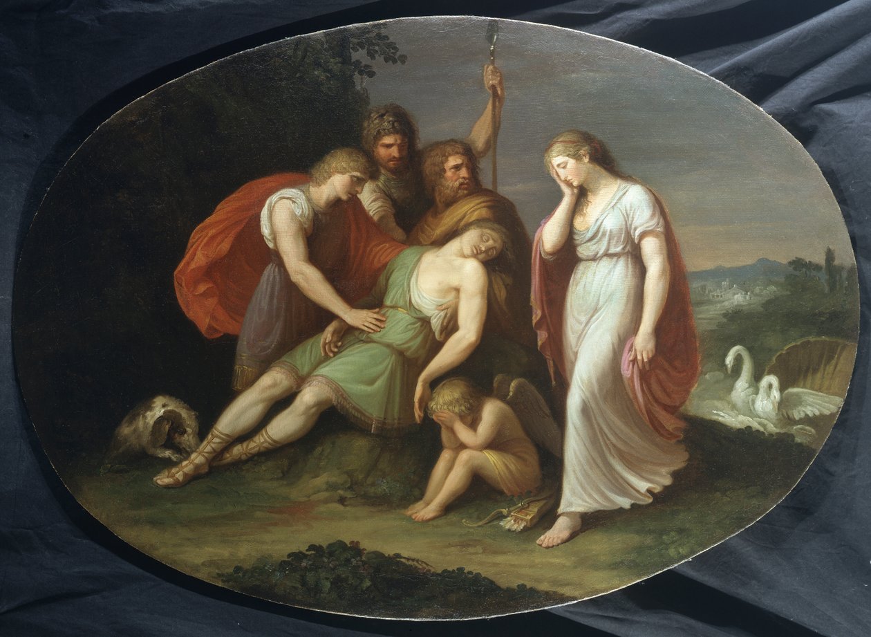 Smrt Adonise od Andrea the Elder Appiani