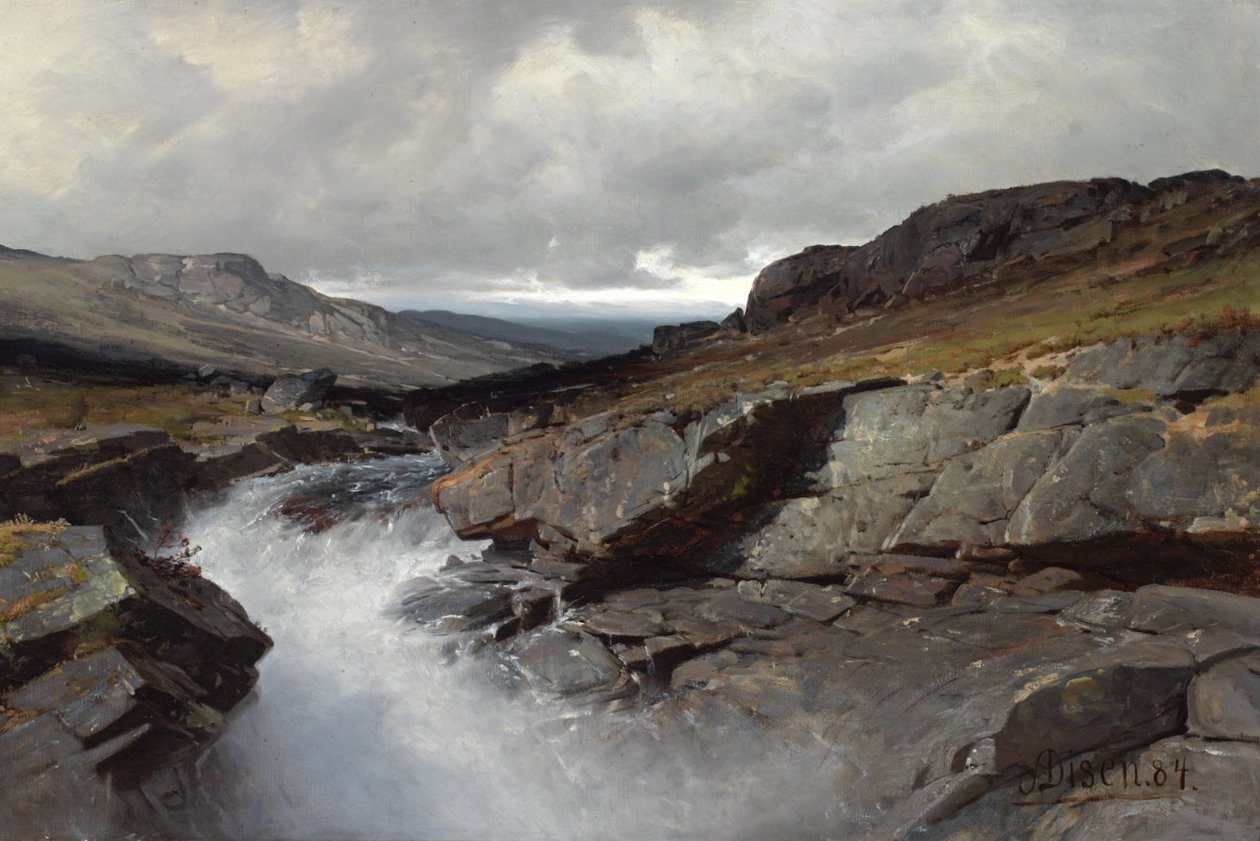 Fjellparti od Andreas Edvard Disen