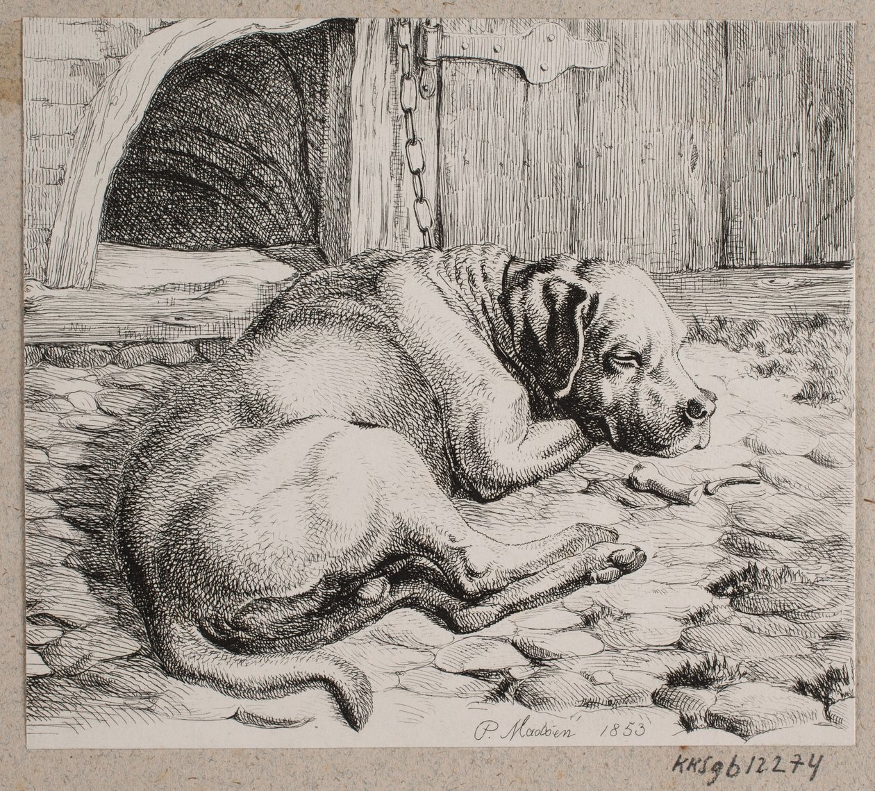 Spící řetězový pes od Andreas Peter Madsen
