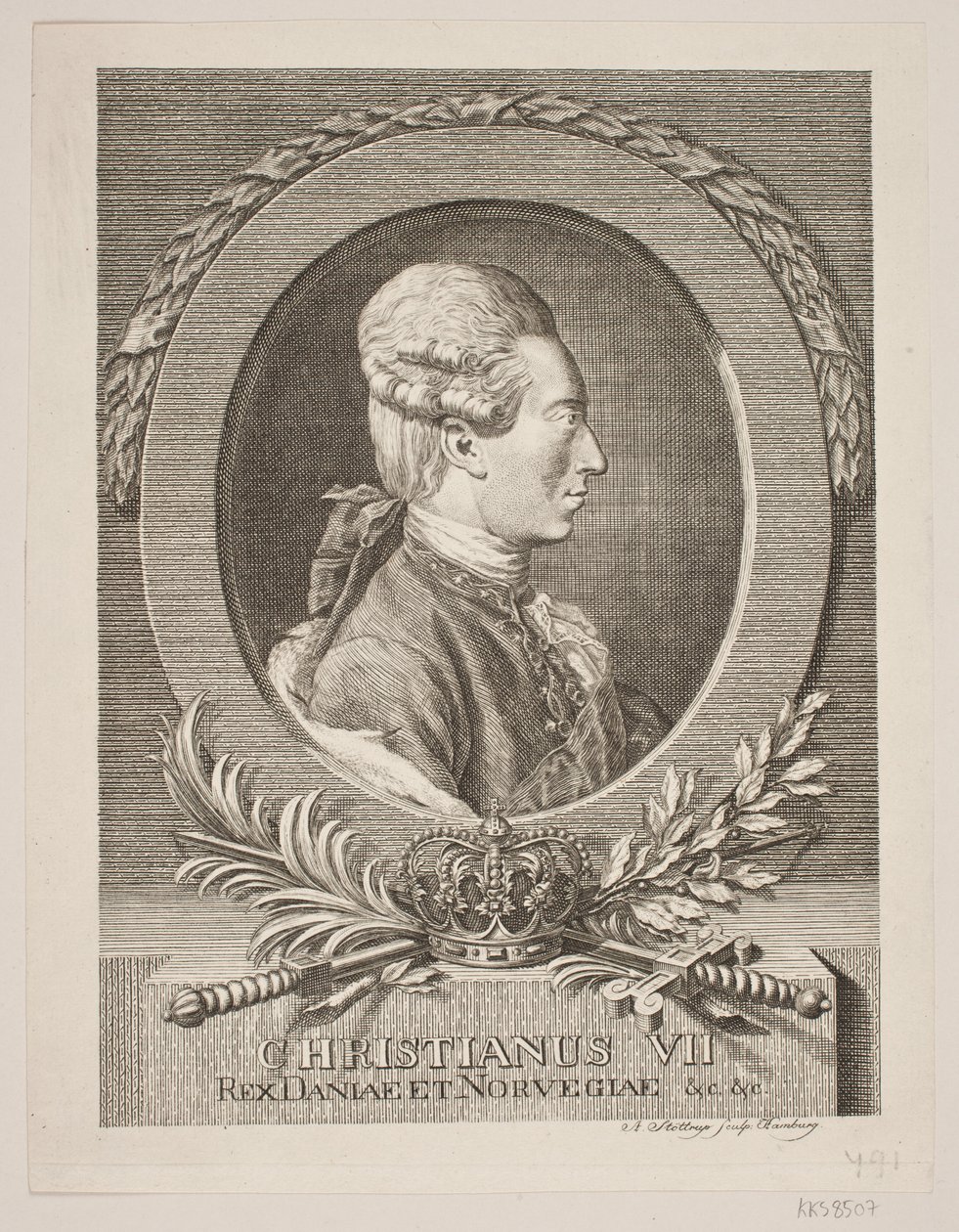 Kristián VII od Andreas Støttrup
