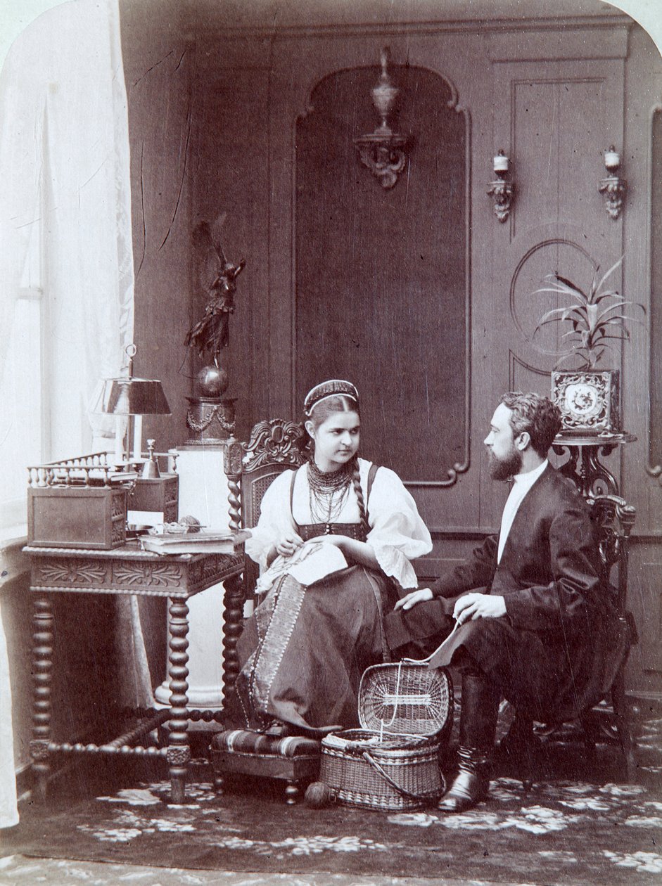 Ruská kompozice, 1870-c1880. od Andrei Osipovich Karelin