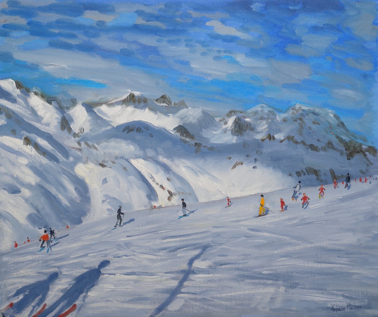 Vrcholky hor, Tignes, 2009 od Andrew Macara