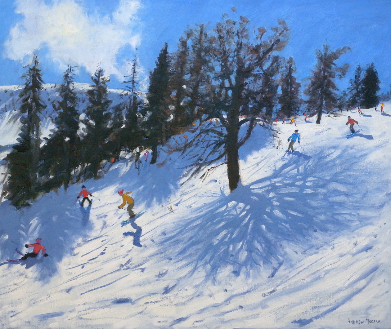 Jarní lyžaři, Verbier, 2010 od Andrew Macara