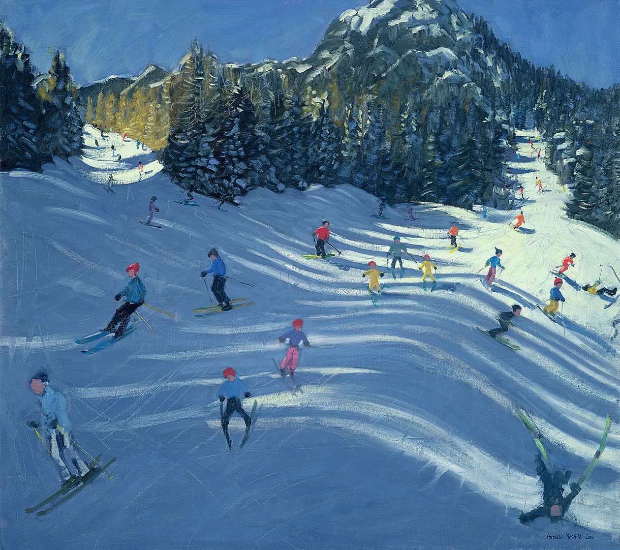 Dvě lyžařské sjezdovky, 2004 od Andrew Macara